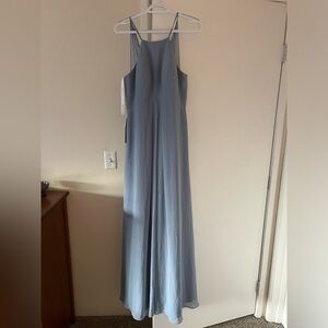 Azazie Sarah Dusty Blue dress NWT